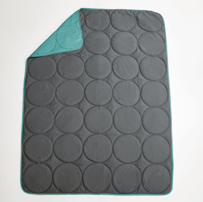 Epinova Air Down Blanket Reversible Solid Charcoal / Turquoise