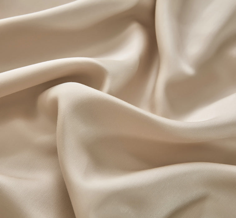 EPITEX HOMME TENCEL SOLID 1600TC FITTED SHEET SET - w/o Quilt Cover (CHAMPAGNE / SOFT BURLAP)