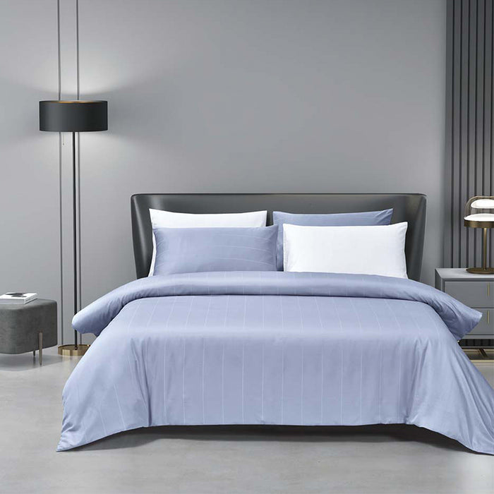 Epitex 1600TC Melange Tencel Blend Dobby Bedsheet Set (Zen Blue)