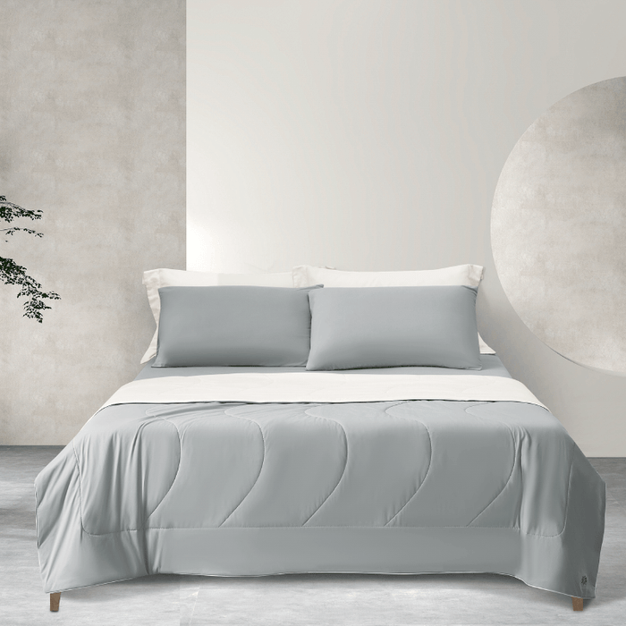 Epitex Softicool Collection 1600TC Bedsheet (Silver) | Fitted Sheet