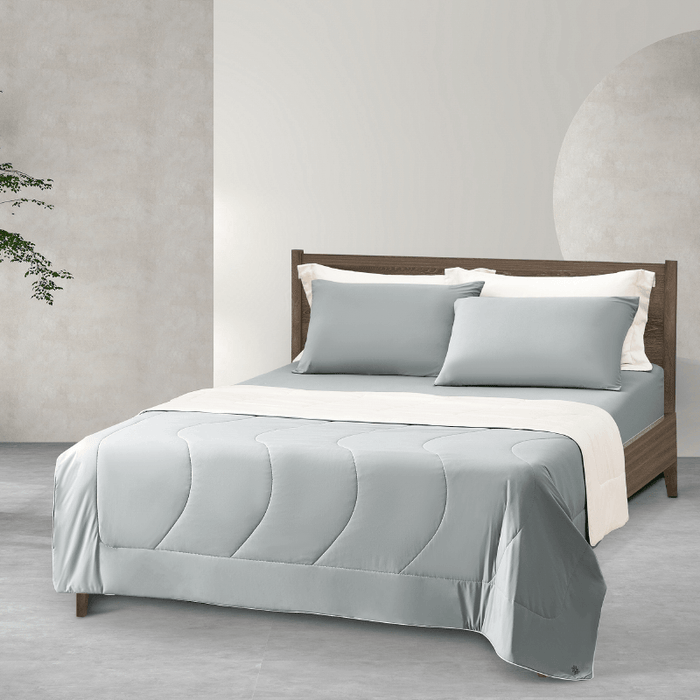 Epitex Softicool Collection 1600TC Bedsheet (Silver) | Fitted Sheet