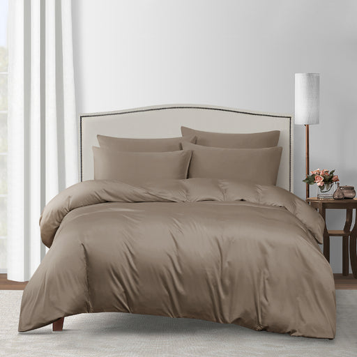 Bamboo 1200TC Premium Warm Taupe Fitted Sheet Set | Bedset - Epitex