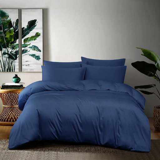 Bamboo 1200TC Premium Navy Fitted Sheet Set | Bedset - Epitex