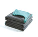 Epitex Air Down Blanket Reversible Solid Charcoal / Turquoise - Epitex