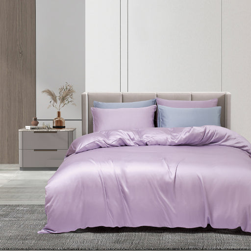 100% Tencel Solid 1600TC Lilac Fitted Sheet Set | Bedset - Epitex