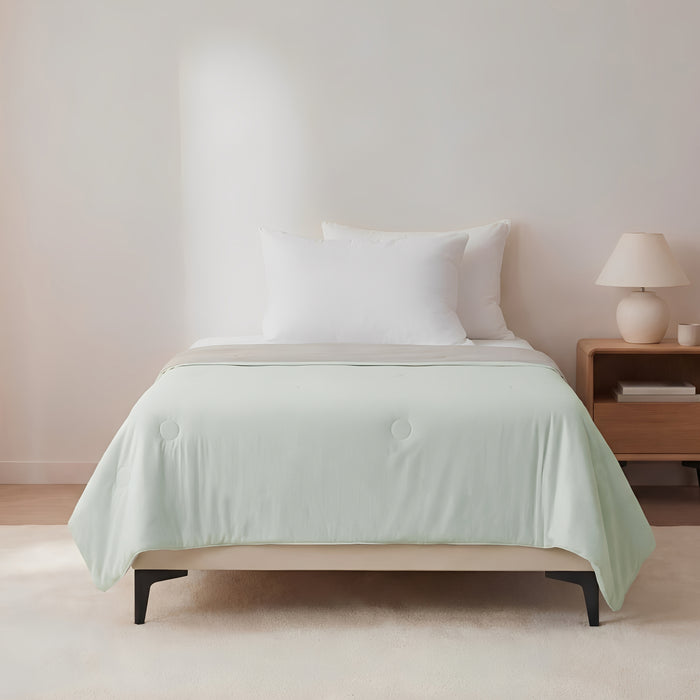 EPINOVA AEROCOOL REVERSIBLE BLANKET - SINGLE 140X190CM (MAGICMINT/GREY)