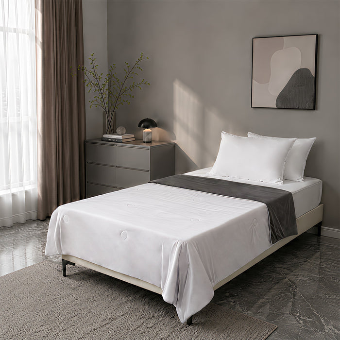 EPINOVA AEROCOOL REVERSIBLE BLANKET - SINGLE 140X190CM (Orchid Tint/Frost Grey)