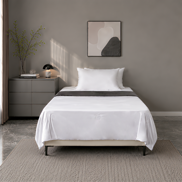 EPINOVA AEROCOOL REVERSIBLE BLANKET - SINGLE 140X190CM (Orchid Tint/Frost Grey)