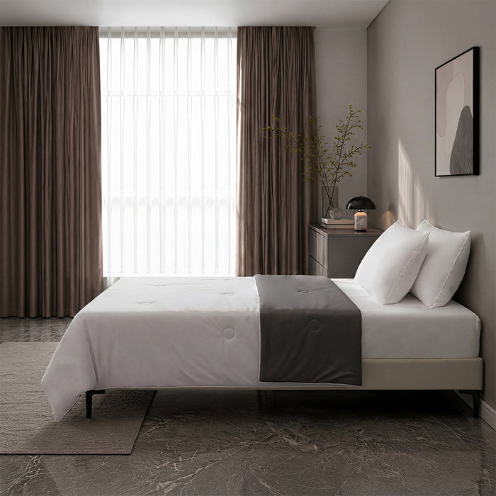 EPINOVA AEROCOOL REVERSIBLE BLANKET - SINGLE 140X190CM (Orchid Tint/Frost Grey)