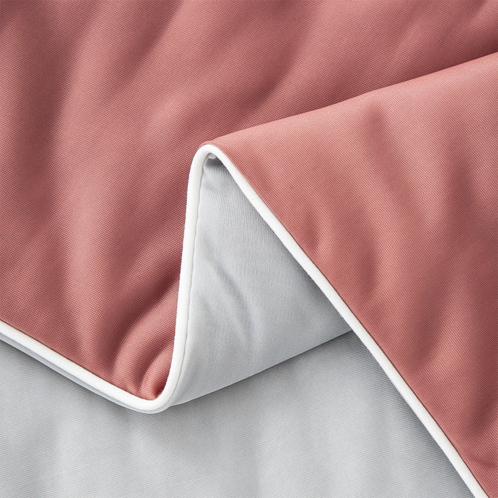 EPINOVA AEROCOOL REVERSIBLE BLANKET - SINGLE 140X190CM (Rose Wood/Cool Grey)