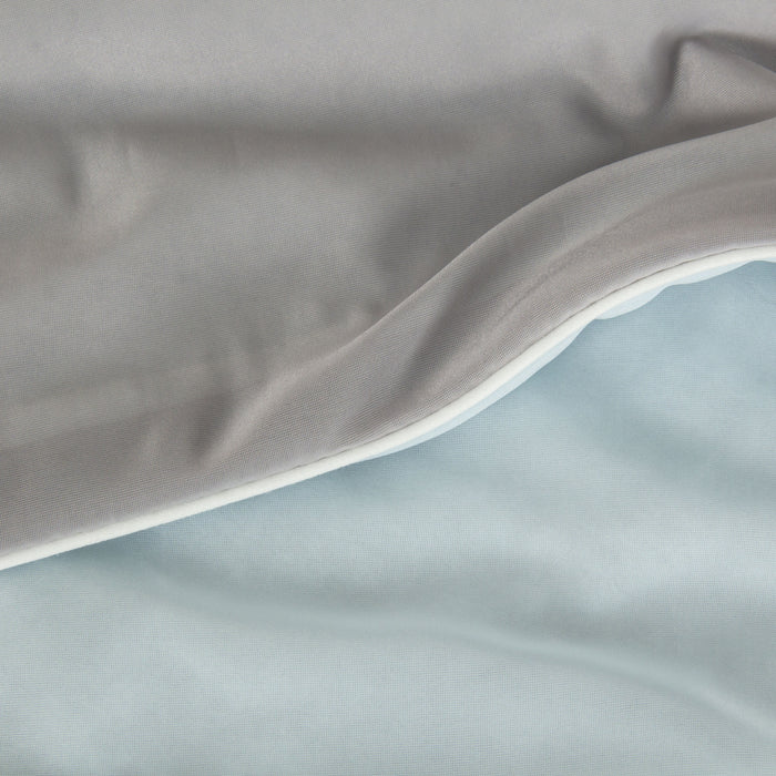 EPINOVA AEROCOOL REVERSIBLE BLANKET - SINGLE 140X190CM (SKYBLUE/GREY)