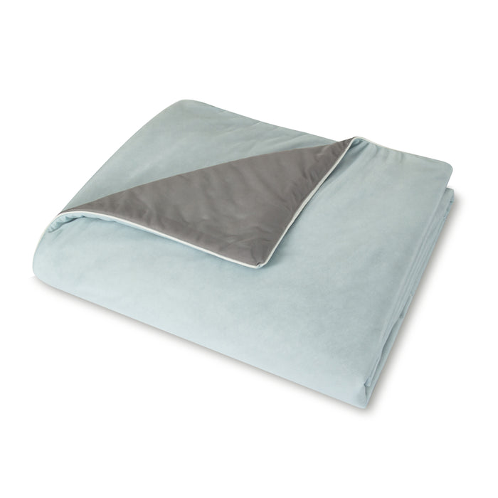 EPINOVA AEROCOOL REVERSIBLE BLANKET - SINGLE 140X190CM (SKYBLUE/GREY)