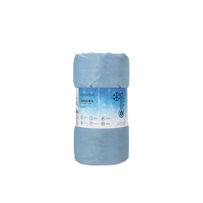EPINOVA AEROCOOL REVERSIBLE BLANKET - SINGLE 140X190CM (Sub Blue/Fushion Blue)