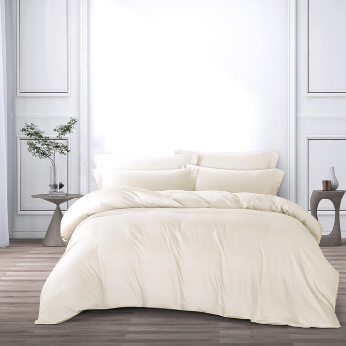 (Clearance Sale) Bamboo Collection 1200TC Ecru Queen Fitted Sheet Set