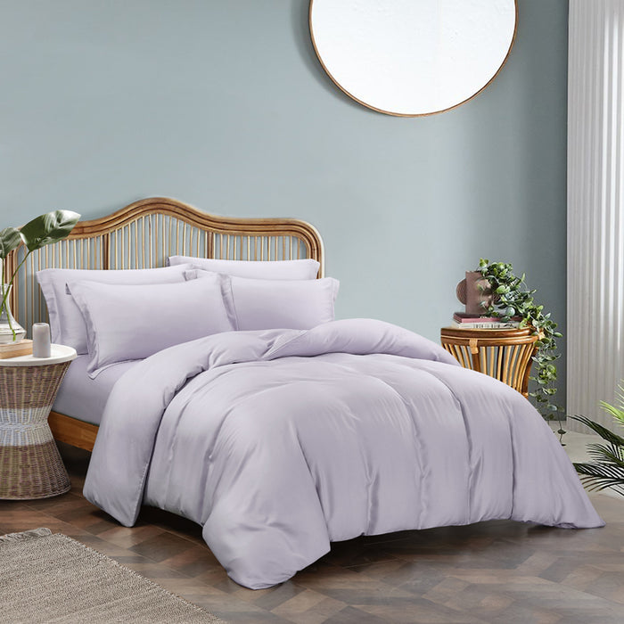 Bamboo Collection 1200TC Fitted Sheet Set | Bedset (Pale Lilac)