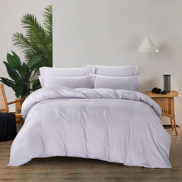 Bamboo Collection 1200TC Fitted Sheet Set | Bedset (Pale Lilac)