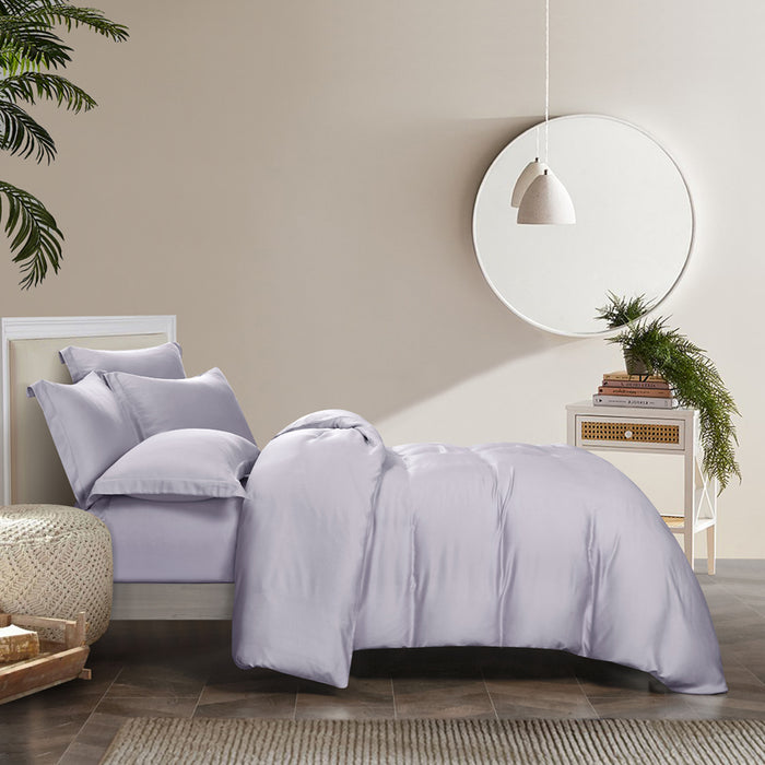 Bamboo Collection 1200TC Fitted Sheet Set | Bedset (Pale Lilac)