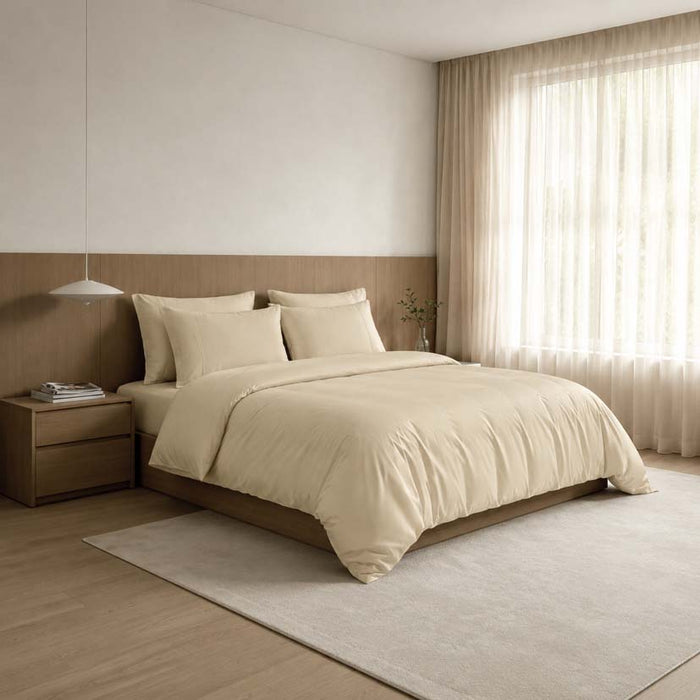 Epitex 100% Nature Bamboo Chroma Collection 1200TC Fitted Sheet Set | Bedset (Warm Gold)