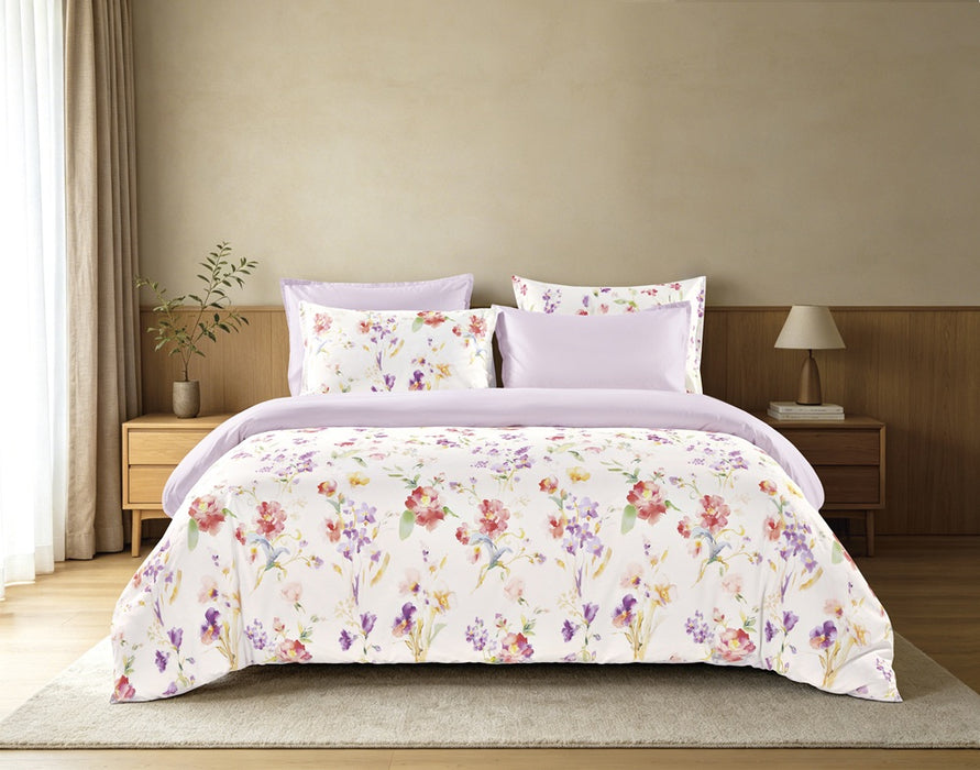 EPITEX COTTON LUMIA 1200TC Bedsheet Set | Fitted Sheet | Bedding Set (Blush Serein)