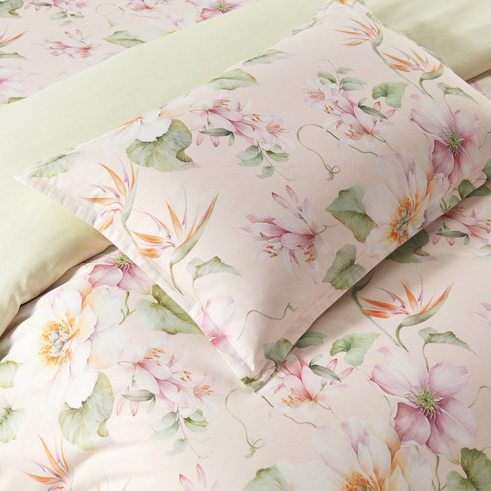 EPITEX COTTON LUMIA 1200TC Bedsheet Set | Fitted Sheet | Bedding Set (Flora Drift)