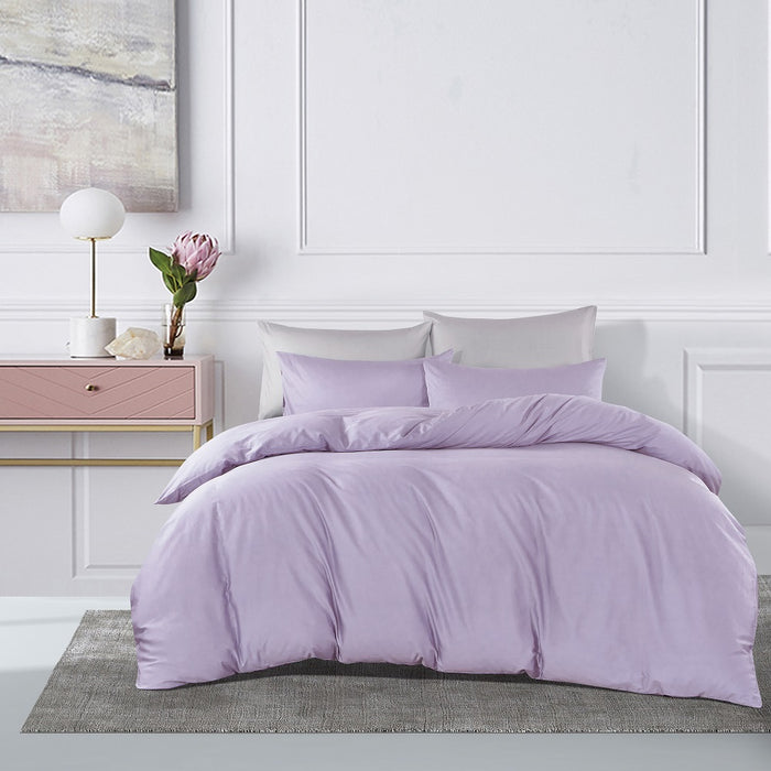 Epitex 100% Pure Cotton 1200TC Solid Color | fitted sheet set | bedsheet (CLS728 Lilac)
