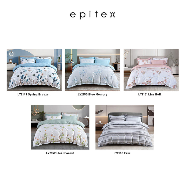 Epitex Lyocool Cotton 1200TC Printed Bedsheet | Bedset (LY2153)