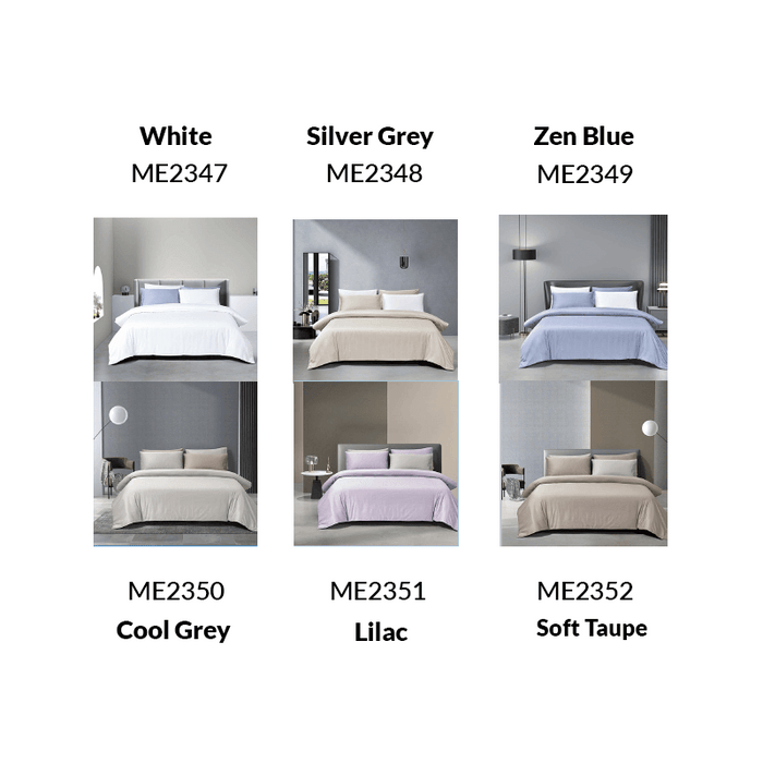 Epitex 1600TC Melange Tencel Blend Dobby Bedsheet Set (Silver Grey)