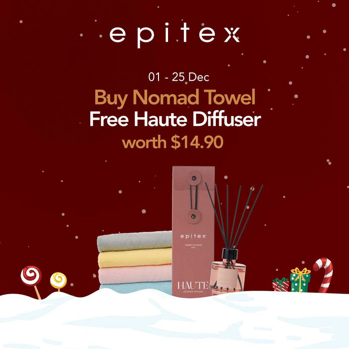 (Online Exclusive) Epitex Christmas Brand Box 2 (NOMAD Towel + Free Haute Diffuser Worth $14.90)