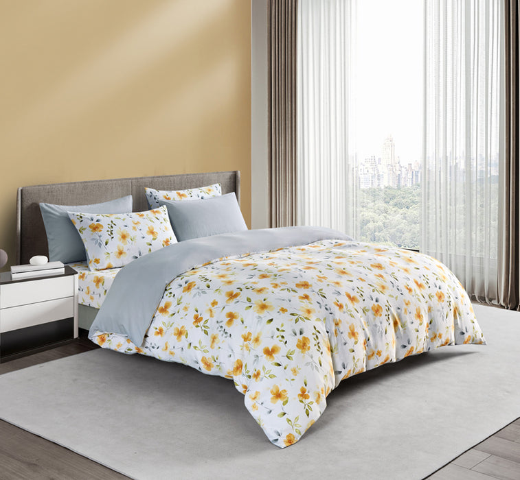 (New Arrival) Epinova Cozycool Print 1200TC Bedsheet Set (Lizzie) | Fitted Sheet Set | Ultra Cooling