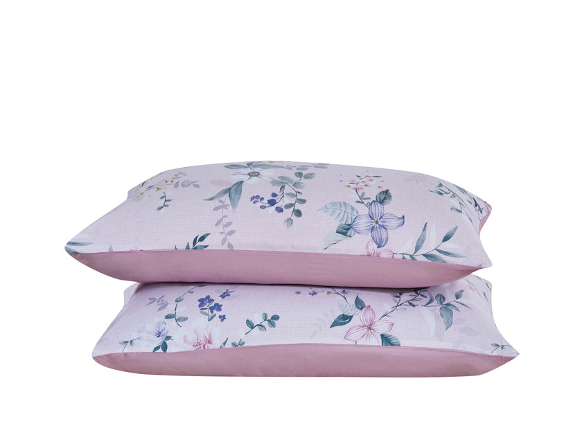 (New Arrival) Epinova Cozycool Print 1200TC Bedsheet Set (Garden Haven) | Fitted Sheet Set | Ultra Cooling