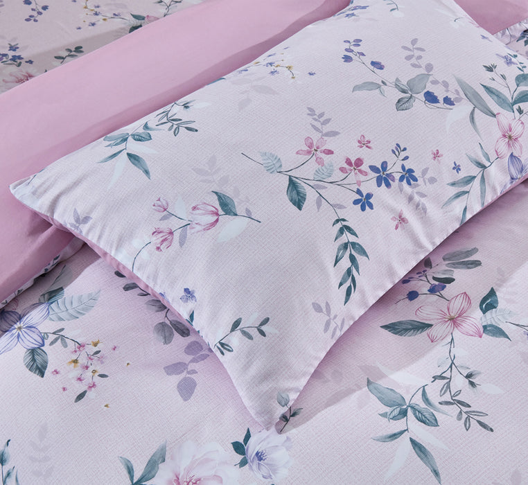 (New Arrival) Epinova Cozycool Print 1200TC Bedsheet Set (Garden Haven) | Fitted Sheet Set | Ultra Cooling