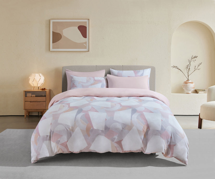 (New Arrival) Epinova Cozycool Print 1200TC Bedsheet Set (Olga) | Fitted Sheet Set | Ultra Cooling