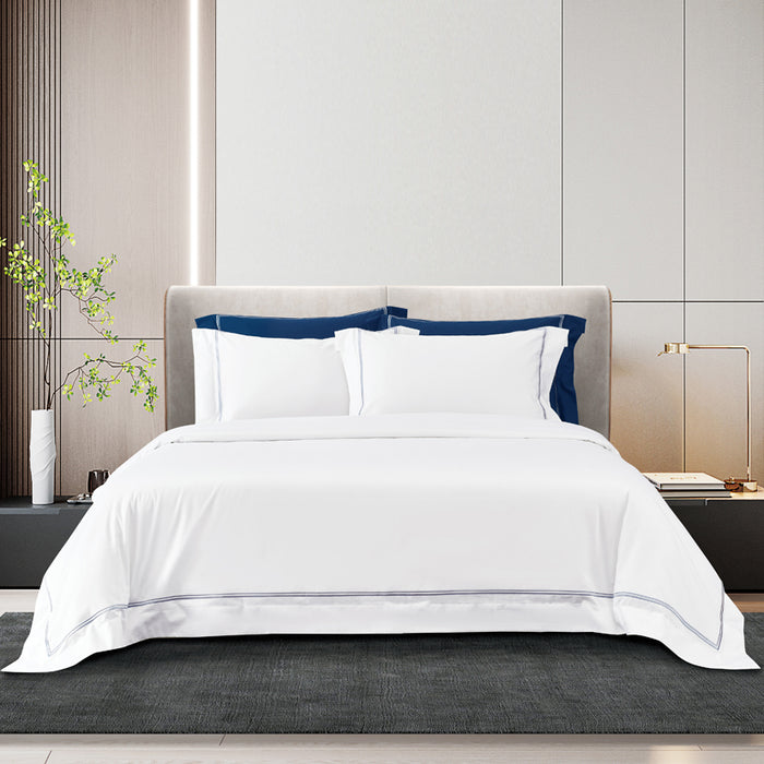 Epitex Hotel Collection 1200TC 100% Egyptian Cotton Bedsheet Set (White)| Bedset