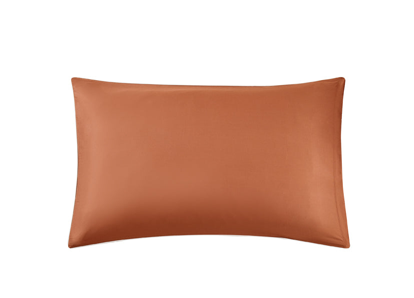 EPITEX HOMME TENCEL SOLID 1600TC FITTED SHEET SET - w/o Quilt Cover (BURNT ORANGE/ PASTEL TAN)