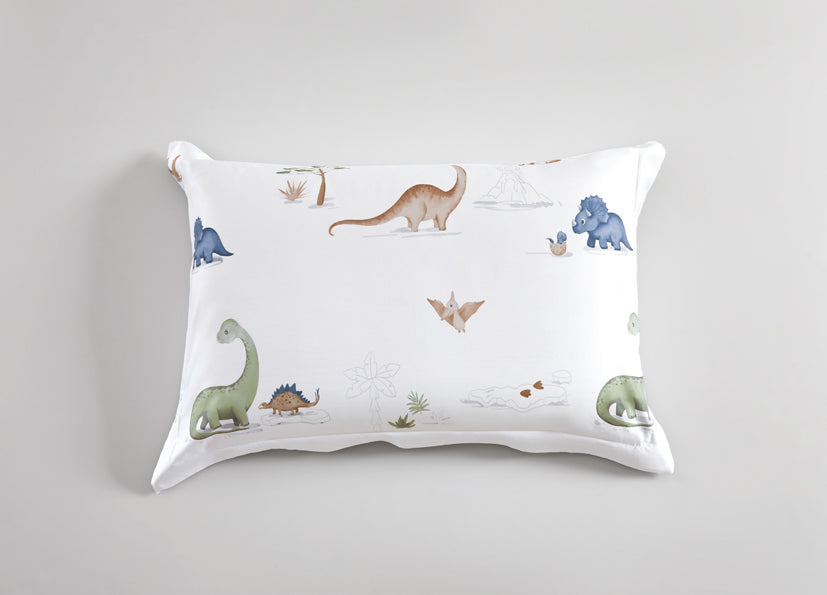 Epinova Lyosilk Kids 1200TC Printed Bedsheet | Bedset (ELP2807 Dinolandia)