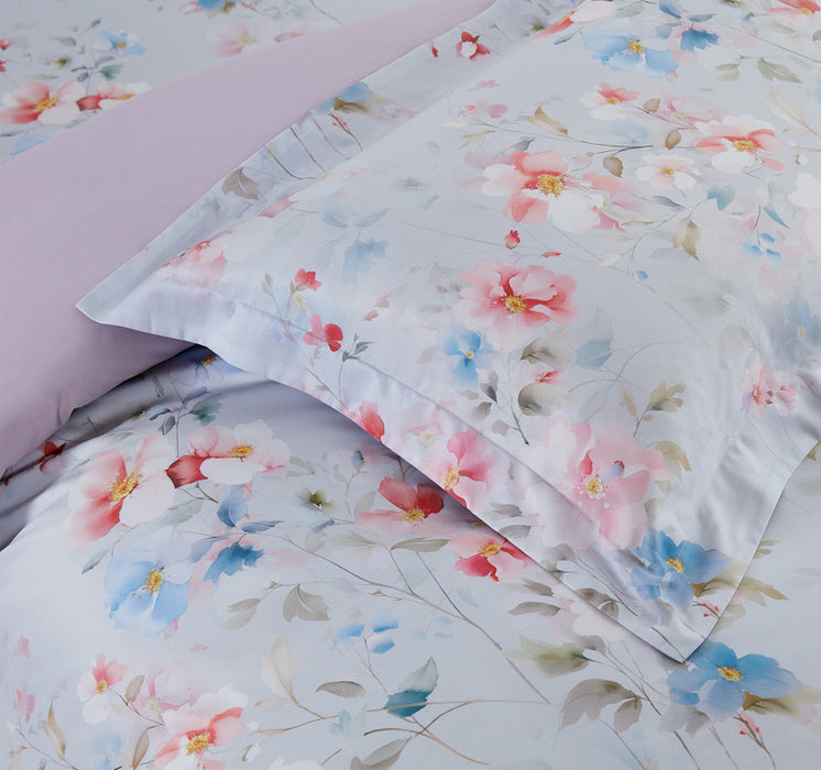 Epinova Lyosilk 1200TC Printed Bedsheet | Bedset (ELP2814 Rosaceae)