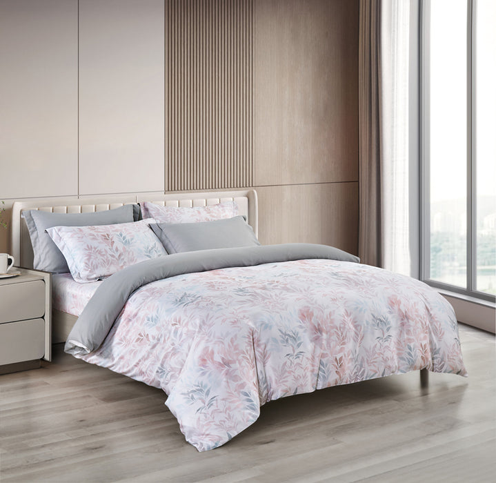 Epinova Lyosilk 1200TC Printed Bedsheet | Bedset (ELP2815 Mimosa)