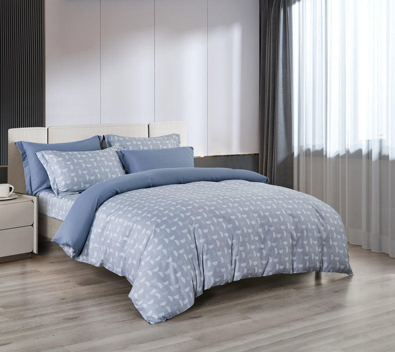 Epinova Lyosilk 1200TC Printed Bedsheet | Bedset (ELP2818 Mosaic)