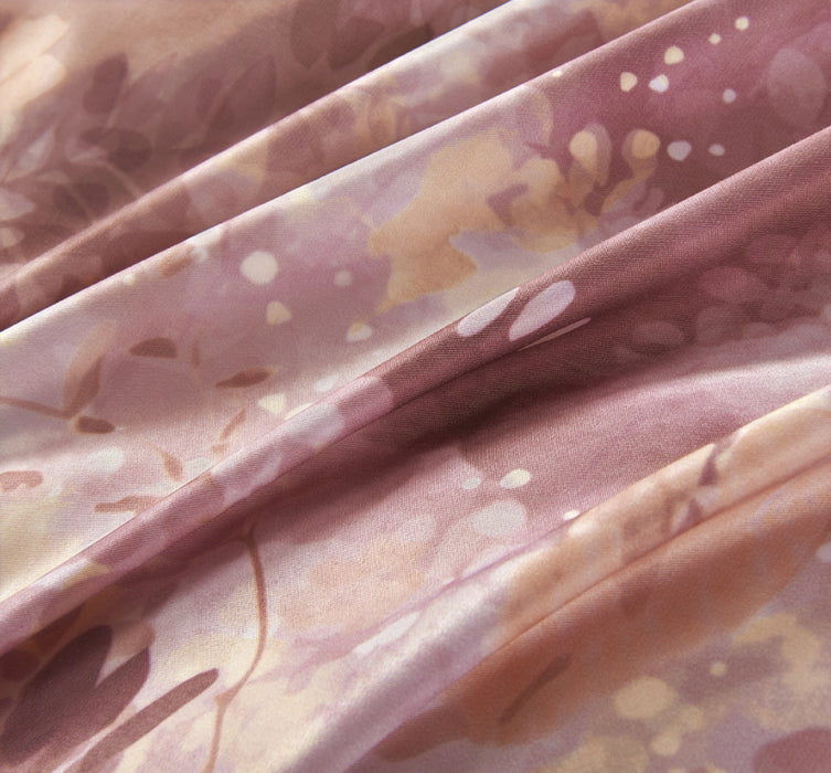 Epinova Lyosilk 1200TC Printed Bedsheet | Bedset (ELP2819 Rosae)