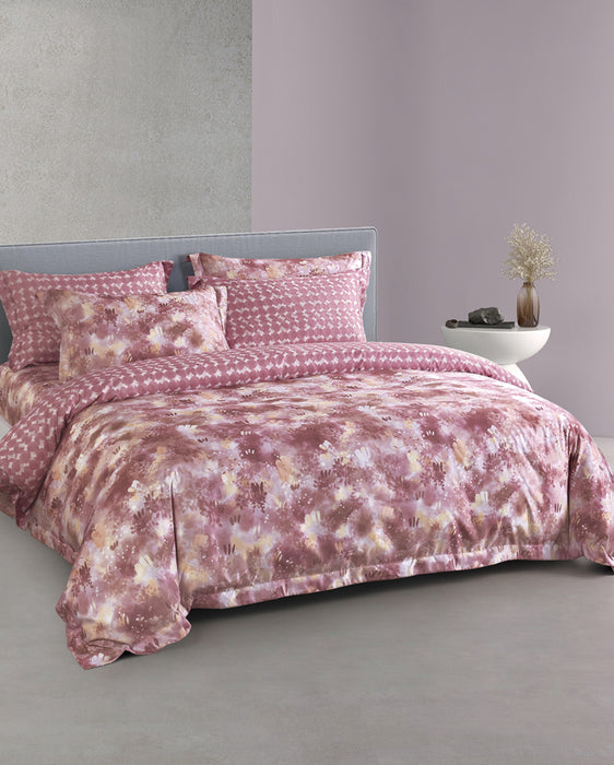 Epinova Lyosilk 1200TC Printed Bedsheet | Bedset (ELP2819 Rosae)