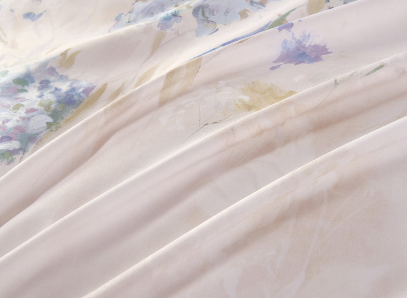 Epinova Lyosilk 1200TC Printed Bedsheet | Bedset (ELP2822 Brunella)