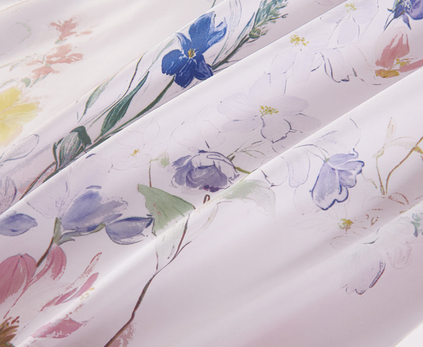 Epinova Lyosilk 1200TC Printed Bedsheet | Bedset (ELP2823 Posula)