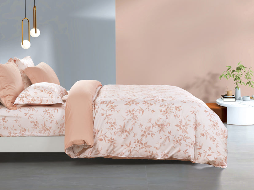 Epinova Lyosilk 1200TC Printed Bedsheet | Bedset (ELP2825 Soraya)