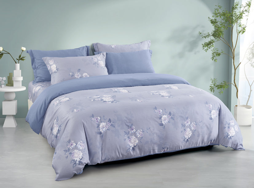 Epinova Lyosilk 1200TC Printed Bedsheet | Bedset (ELP2826 Posula)