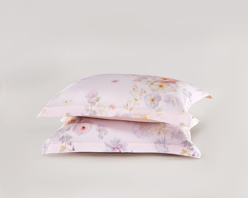 Epinova Lyosilk 1200TC Printed Bedsheet | Bedset (ELP2829 Rosoria)