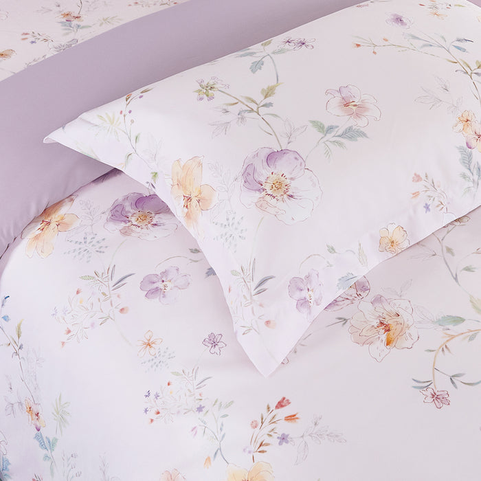 Epinova Lyosilk 1200TC Printed Bedsheet | Bedset (ELP2842 Pastella)