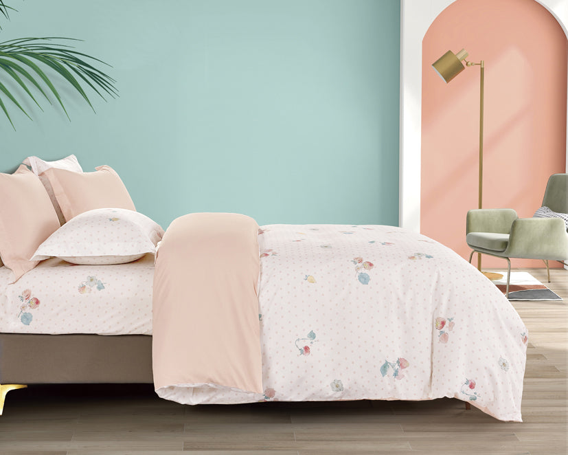 Epinova Lyosilk 1200TC Printed Bedsheet | Bedset (ELP2843 Sweet Memory)