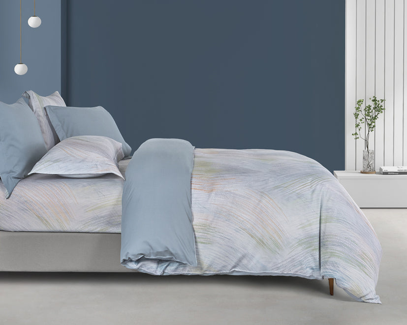 Epinova Lyosilk 1200TC Printed Bedsheet | Bedset (ELP2845 Zephyr)