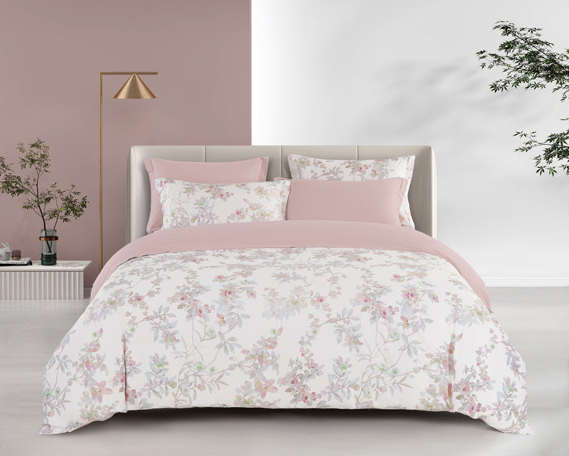 Epinova Lyosilk 1200TC Printed Bedsheet | Bedset (ELP2846 Ethereal)