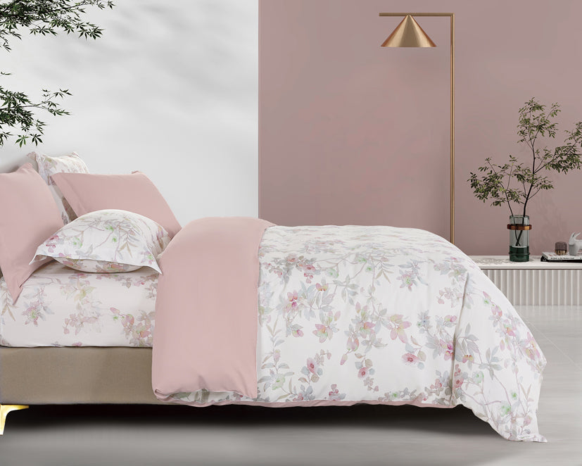 Epinova Lyosilk 1200TC Printed Bedsheet | Bedset (ELP2846 Ethereal)
